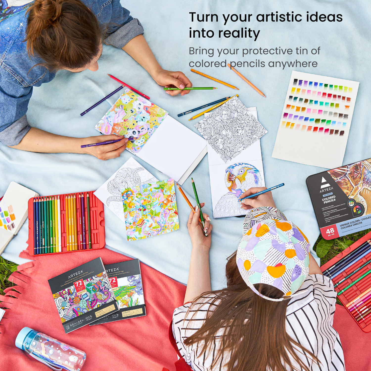 Tri-Tone Worksheets  Arteza® Expert Colored Pencils PRE-2019
