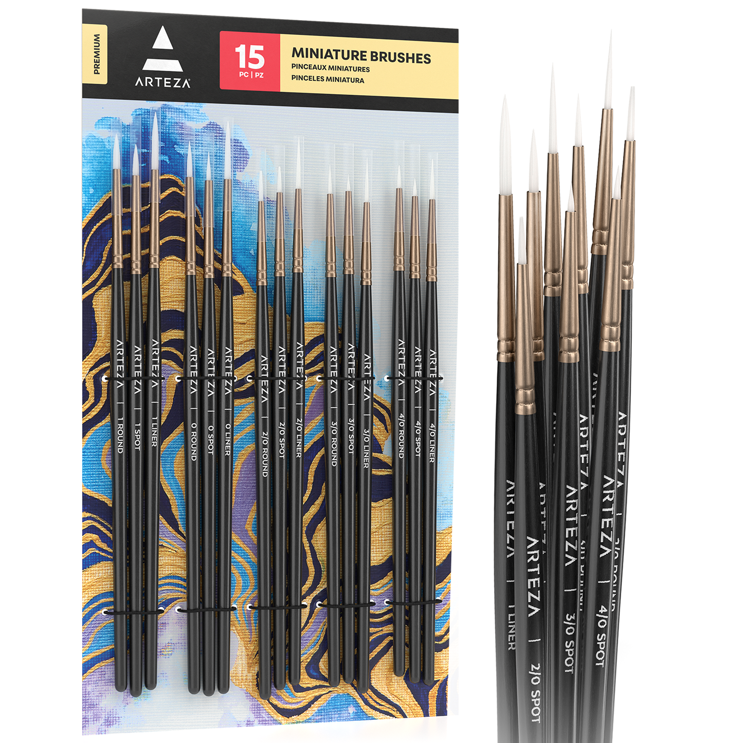 Detail Paint Brushes - Set of 15