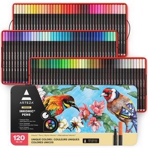 Arteza Premium Expert Ocean Coloring Set - 30 DIY Frame Sheets, 72 Colored  Pencils, Set for Adults Kids Artists
