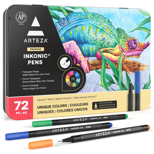 Arteza Premium Expert Ocean Coloring Set - 30 DIY Frame Sheets, 72 Colored  Pencils, Set for Adults Kids Artists
