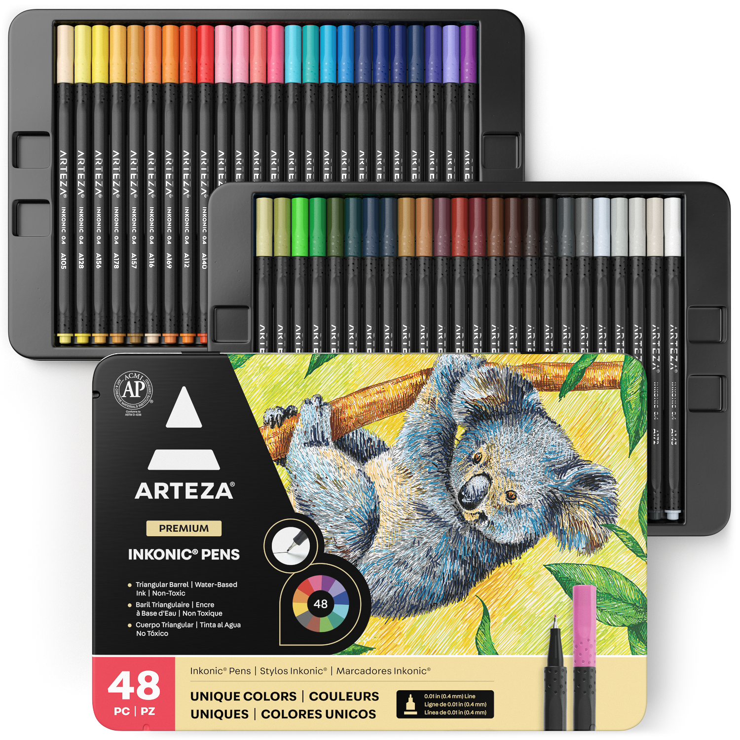 Arteza® Inkonic® 48 Fineliner Pen Set