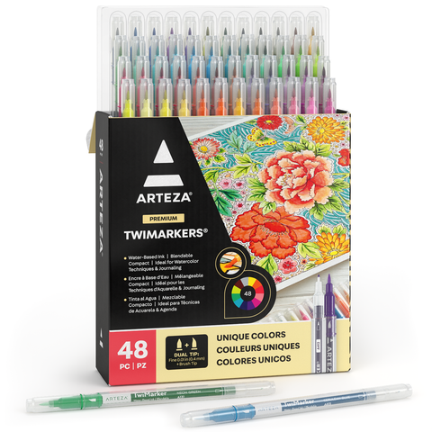 Dual-Tip Oil Markers 24-Count Set