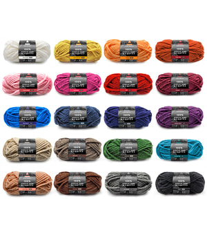100% Acrylic Yarn, Worsted, Dark Colors - Mini Pack of 20