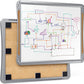 Framed Magnetic Dry Erase Lapboards, 12" x 14” - Set of 2