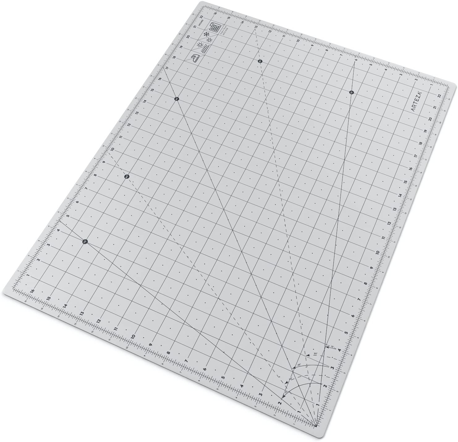 Arteza Self Healing Rotary Cutting Mat, 24x36 with Grid & Non Slip Surface