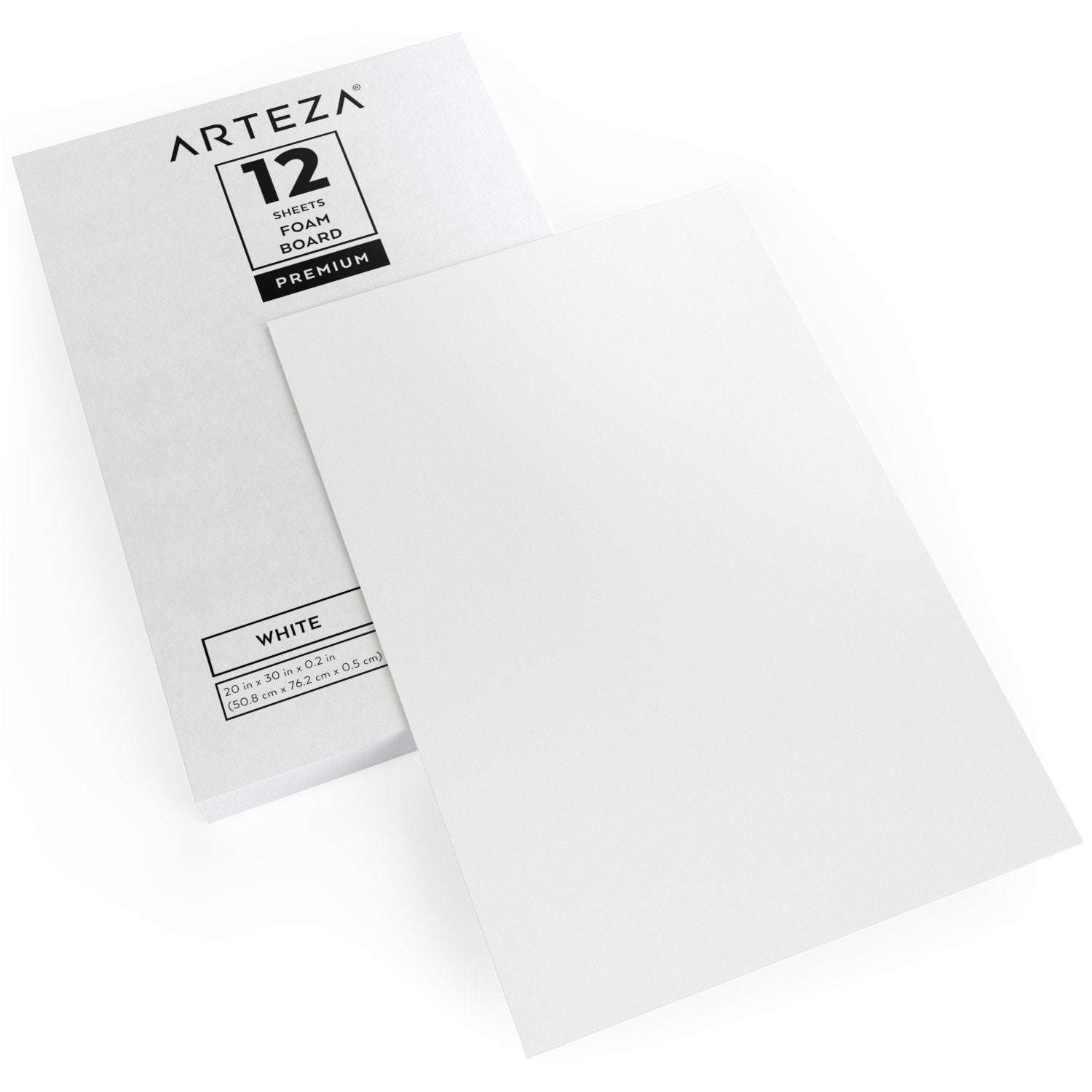 X-Foam Boards, White, 20 x 30 in - Set of 12