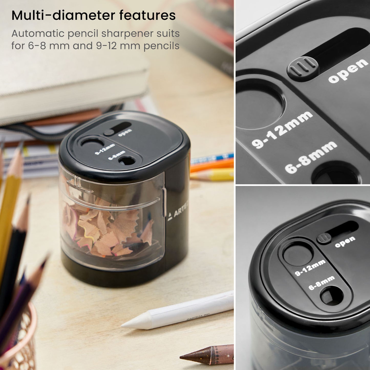 Features Battery Operated Pencil Sharpener