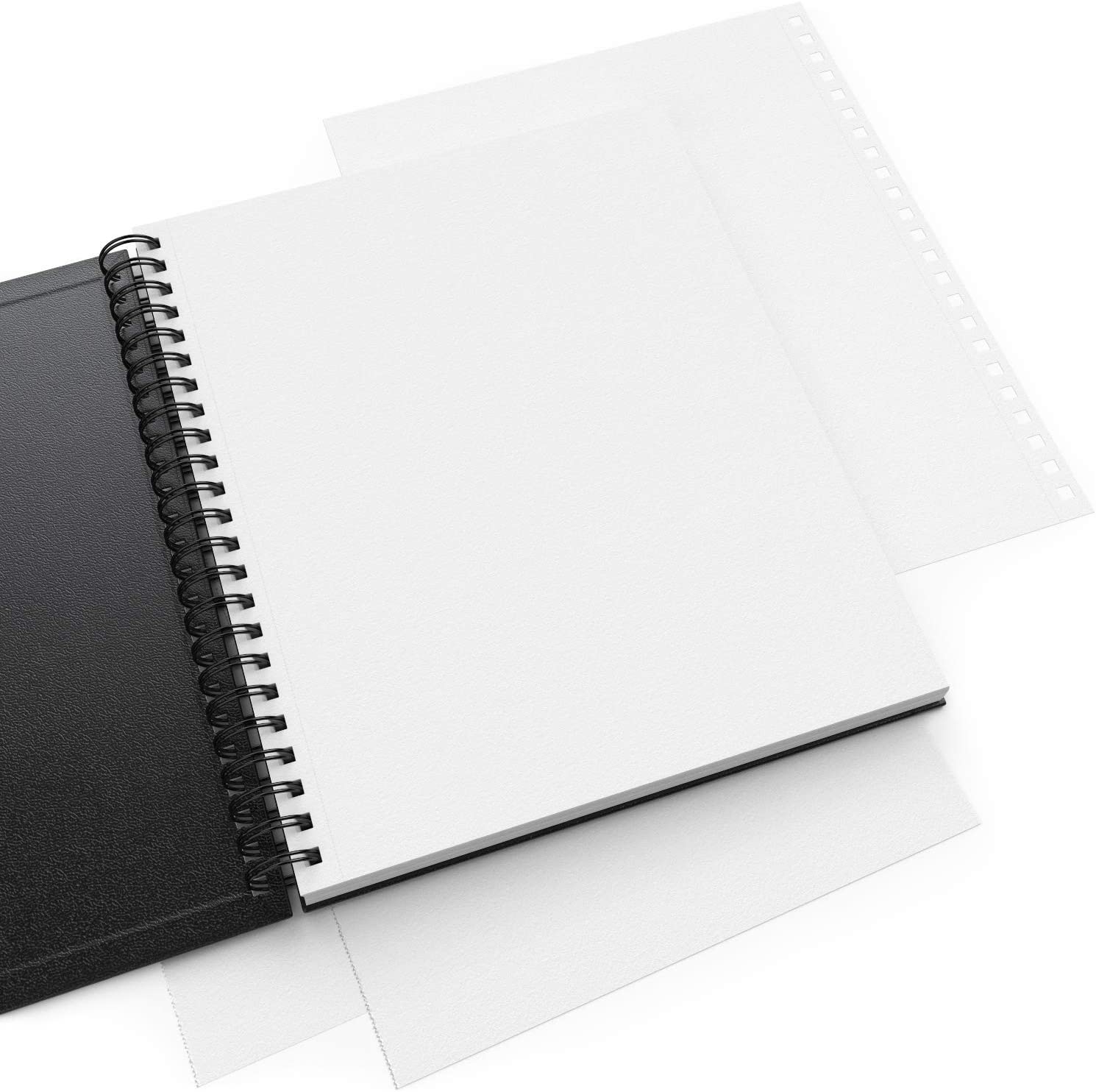 50 Sheet A5 Sketchbook Set of 2-5.8 x 8.3 Inch, Top Spiral-Bound Sketchpad  for Artists