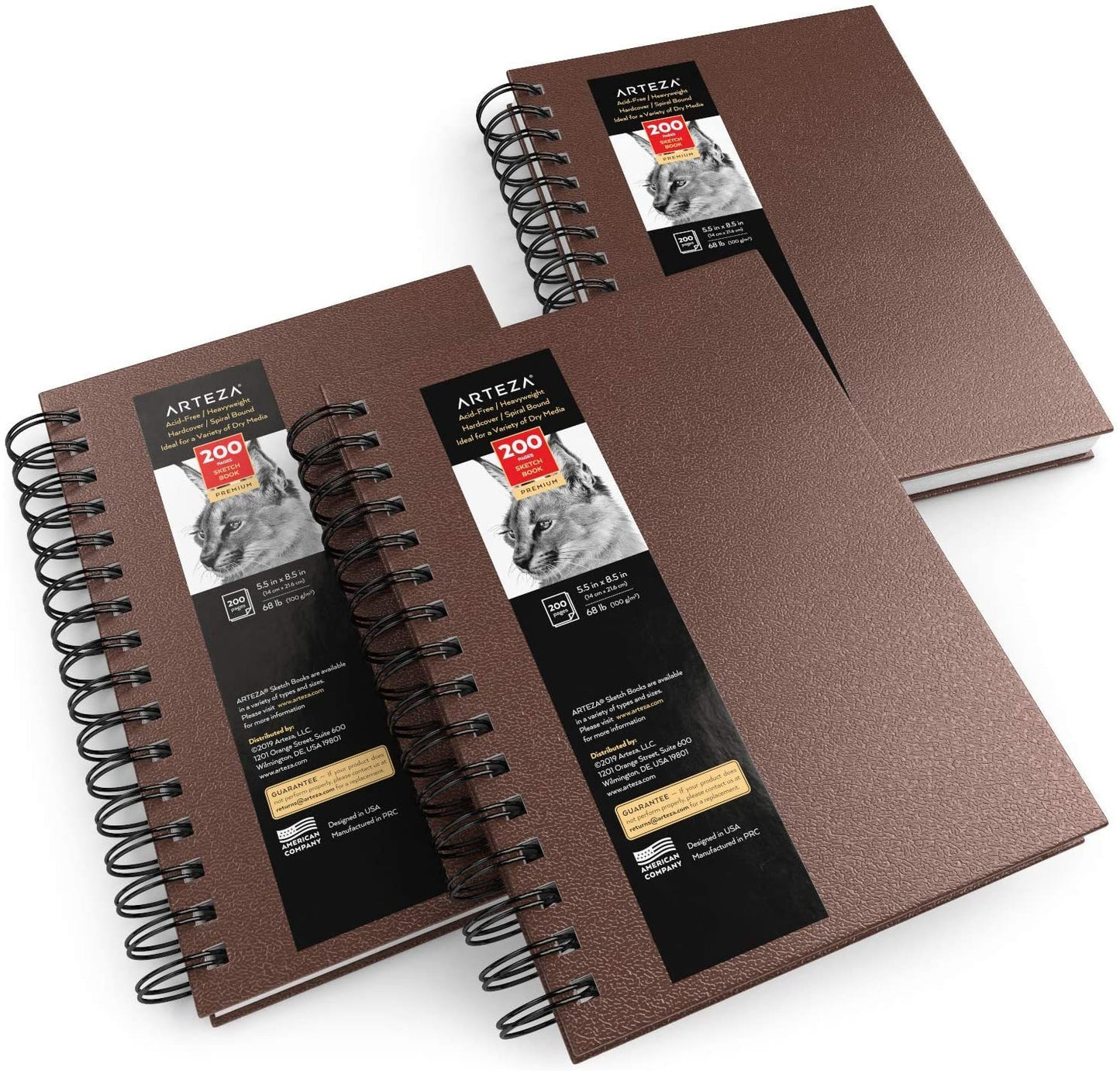 30 Ct. 8.5 X 11 Side Bound Spiral Premium Sketch Book - Mazer Wholesale,  Inc.