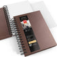 Watercolor Book, Spiral-Bound Hardcover, Brown, 5.5" x 8.5” - Pack of 3
