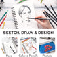 Sketchbook, 5.5" x 8.5", 100 Sheets - Pack of 3