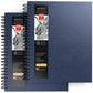 Sketchbook, Spiral-Bound Hardcover, Blue, 9" x 12” - Pack of 2