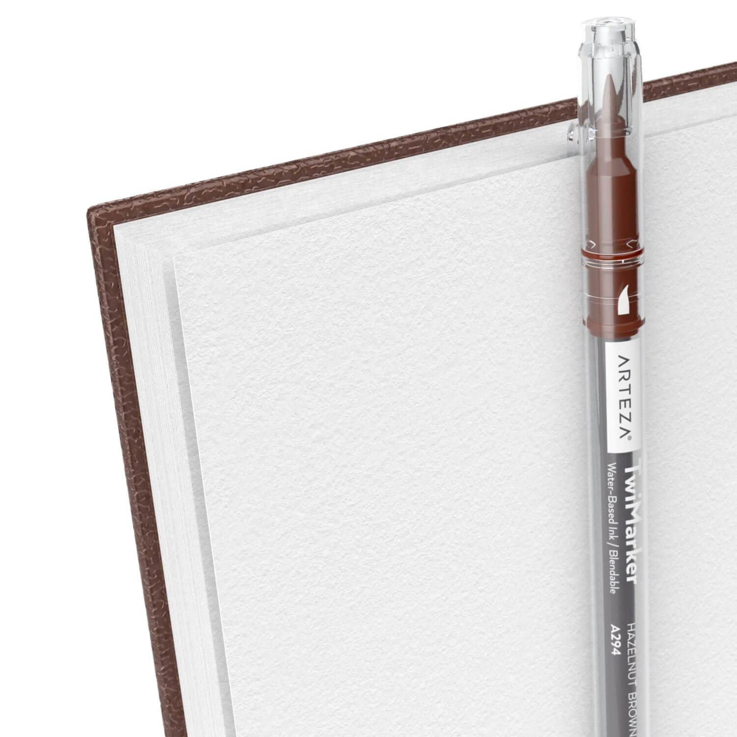 Leather-bound Camarilla Journal / Sketchbook Brown