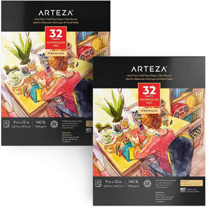 Arteza Drawing Pad, 8 x 10, 50 Sheets - Pack of 2