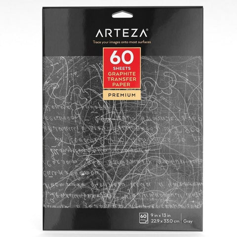 Gray Graphite Transfer Paper, 9 x 13 , 60 Sheets –