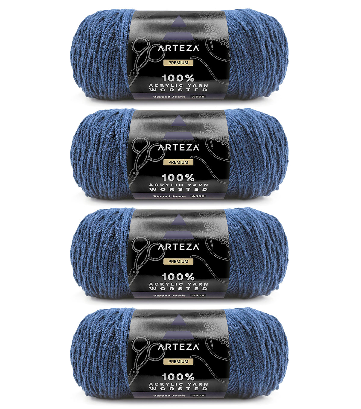 100% Acrylic Yarn, Worsted, Light Colors - Mini Pack of 20 – Arteza