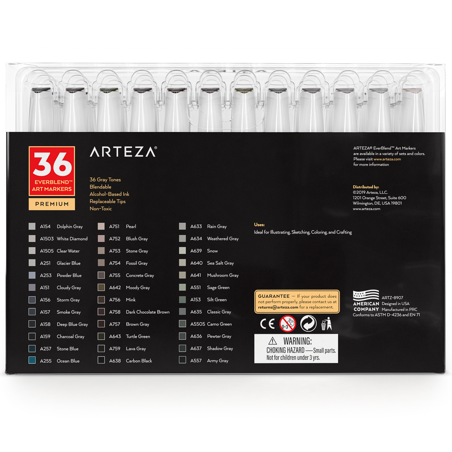 Arteza EverBlend Art Markers, Portrait Tones - Set of 36