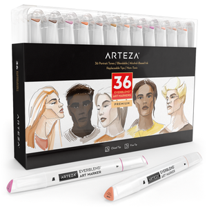 How to Draw a Feminine Profile with EverBlend Art Markers Set of 72 –