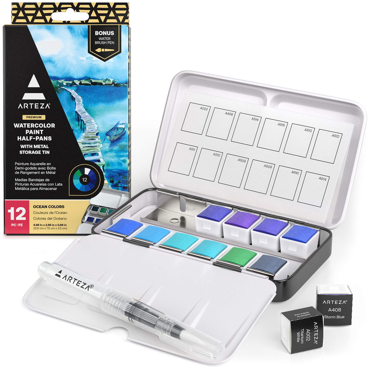 Build Your Own Watercolor Set (12 Full Pans)