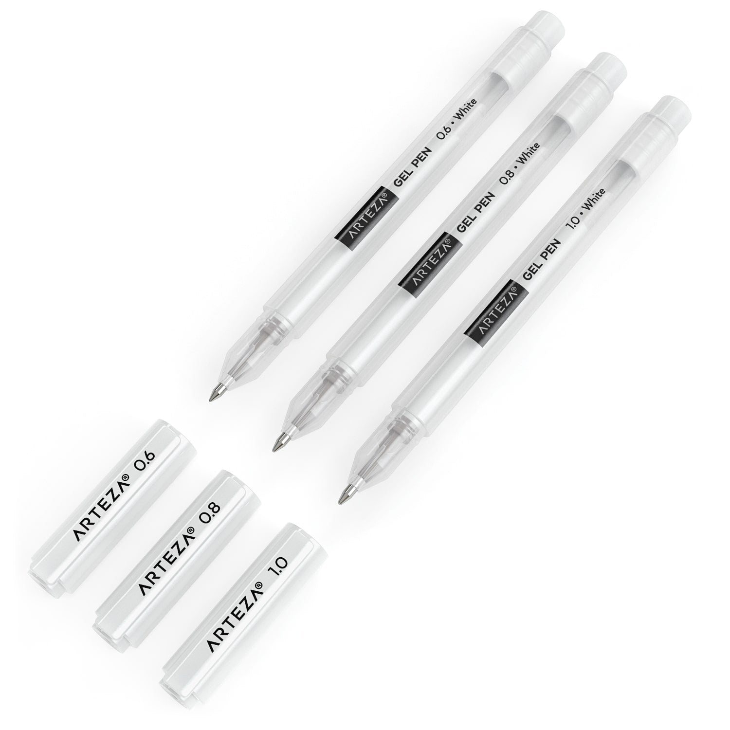 White deals gel pens