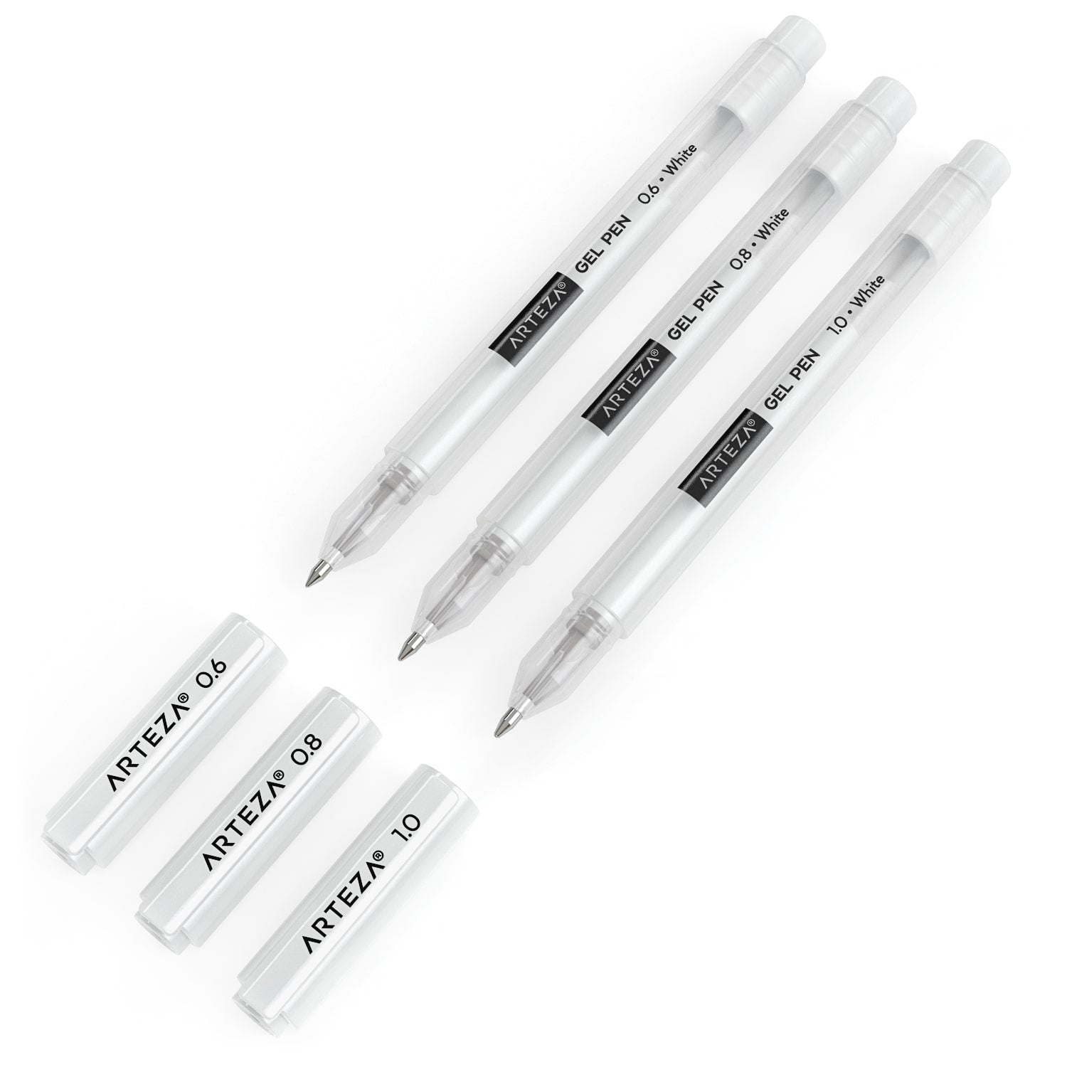 White Gel Pens, Assorted Sizes - Set of 3 –