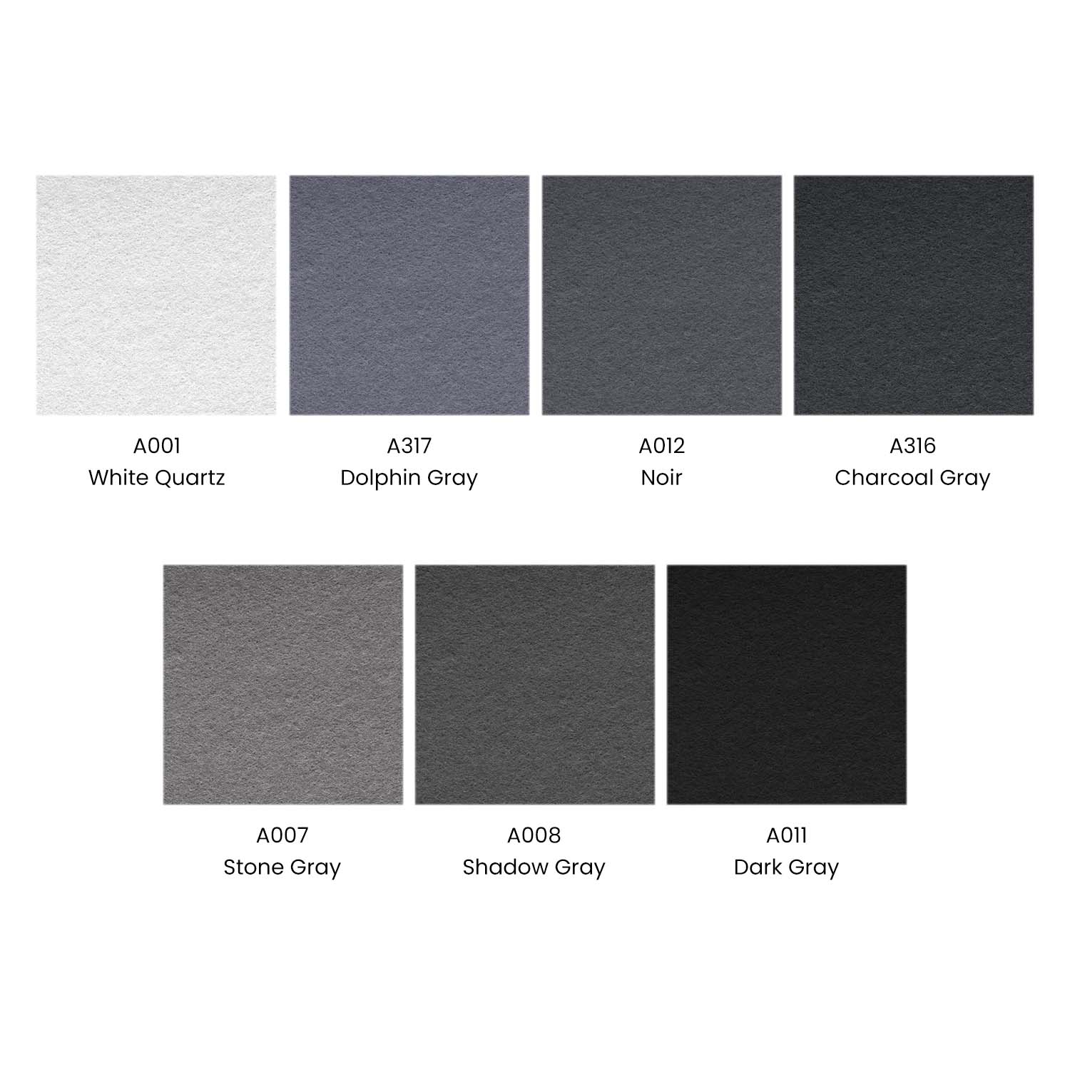 Felt Sheets, Black, Gray, & White Tones - Set of 50 –