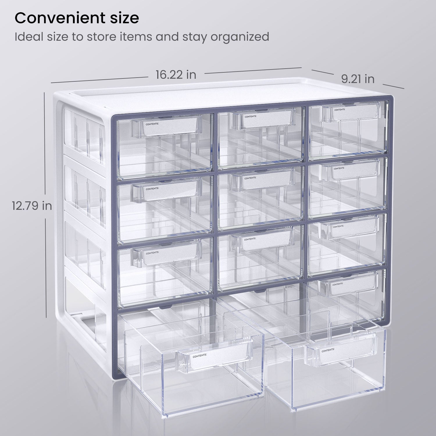 Plastic Storage Box Drawer Organizer, Size: Adjustable