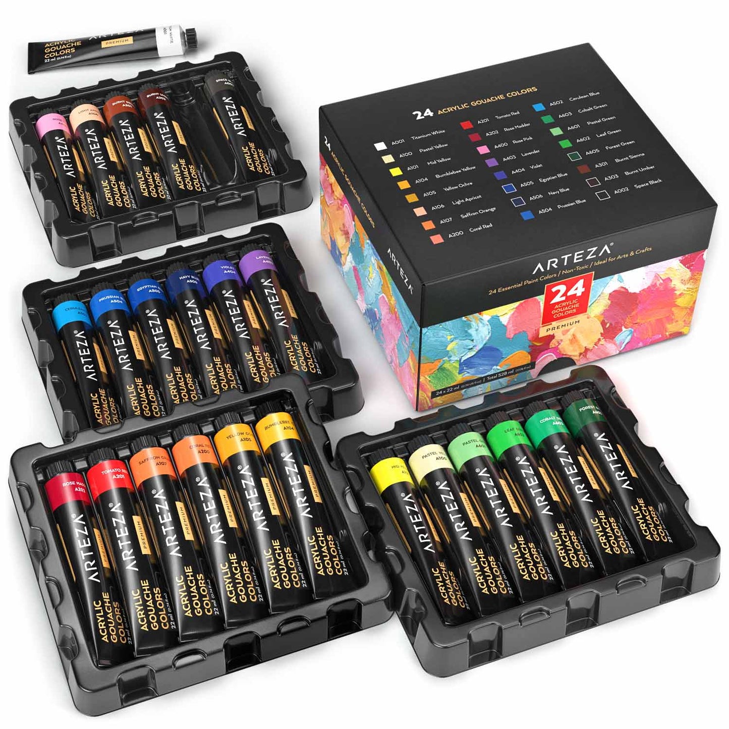  ARTEZA Acrylic and Gouache Paint Set Bundle, Painting Art  Supplies for Artist, Hobby Painters & Beginners : Arts, Crafts & Sewing