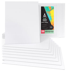 20 Pack Canvas Boards for Painting 8x10 Blank Art Canvases Panels
