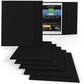 Classic Canvas Panels, Black, 5" x 7" - Pack of 14