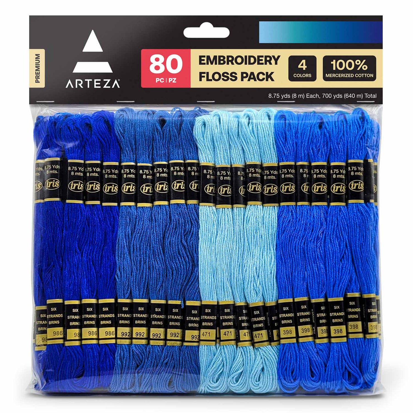 Arteza Embroidery Floss, 35 Colors - 144 Pieces