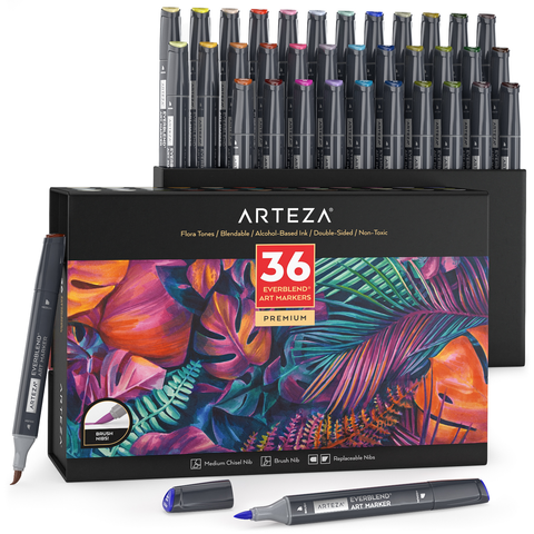 Arteza EverBlend Art Markers Fuchsia A486 Set of 4