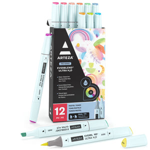Arteza Kids Broad Tip Washable Markers, 42 Bright Colors, 36 Washable Marker Pens and 6 Non-Washable Neon Pens, School Supplies for Kids Ages 3 and Up