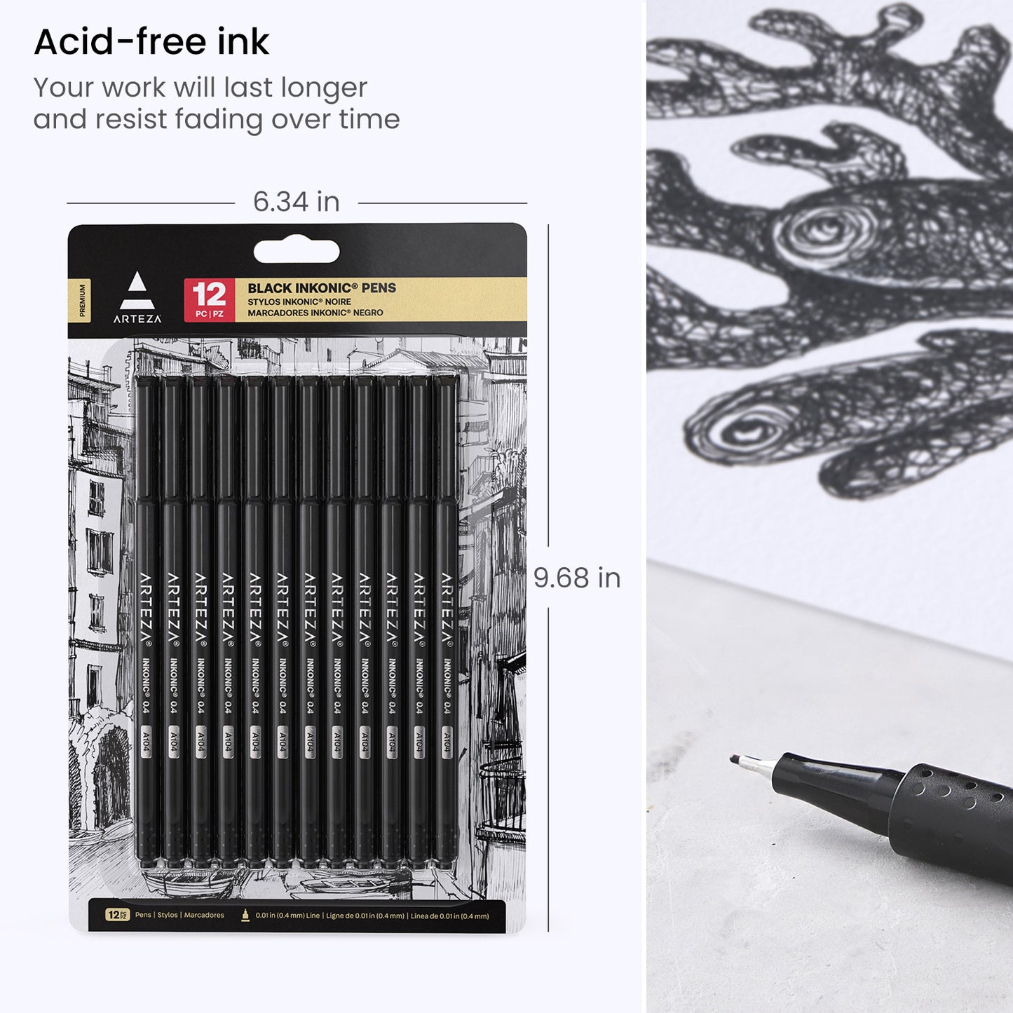 Inkonic™ Fineliner Pens - Set of 120