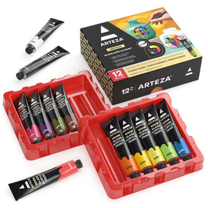 .com: ARTEZA: Acrylic Paint  High flow acrylic paint, Arteza,  Acrylic paint set