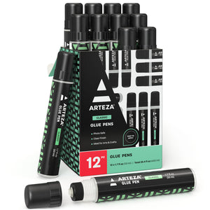 ARTEZA All-Purpose Craft Glue, 4-Pack, Fast-Drying Clear Glue for Crafts,  Ideal for Wood, Fabric, Plastic, Glass, Metal, Ceramic, Jewelry, Model