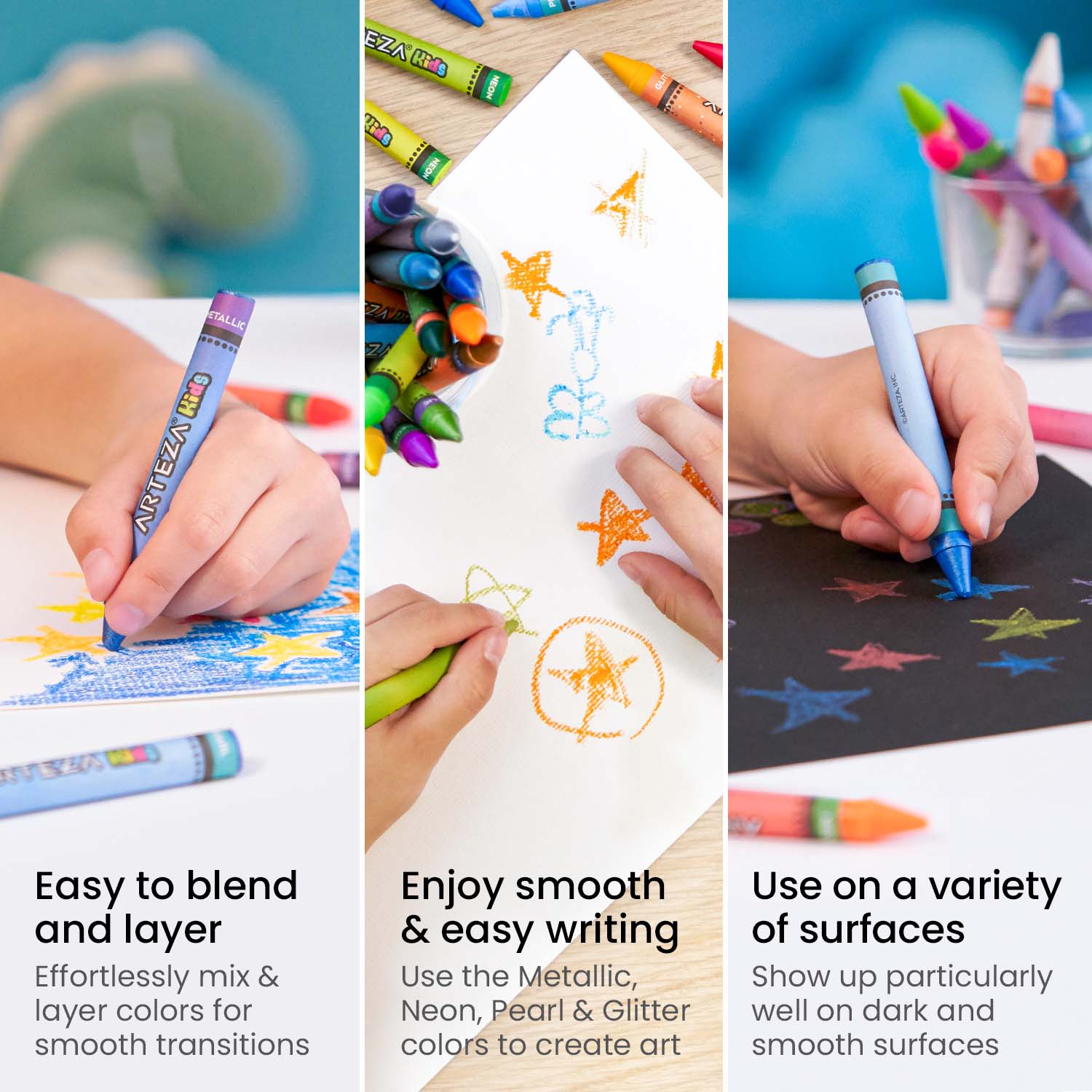 Easy to Blend Kids Crayons 