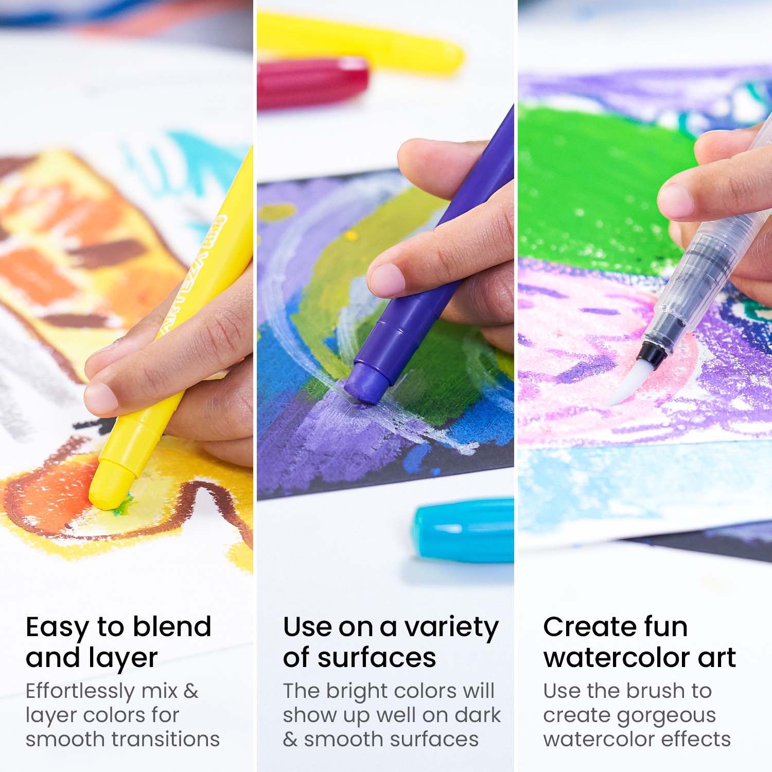 Easy to Blend Kids Twistable Gel Crayons