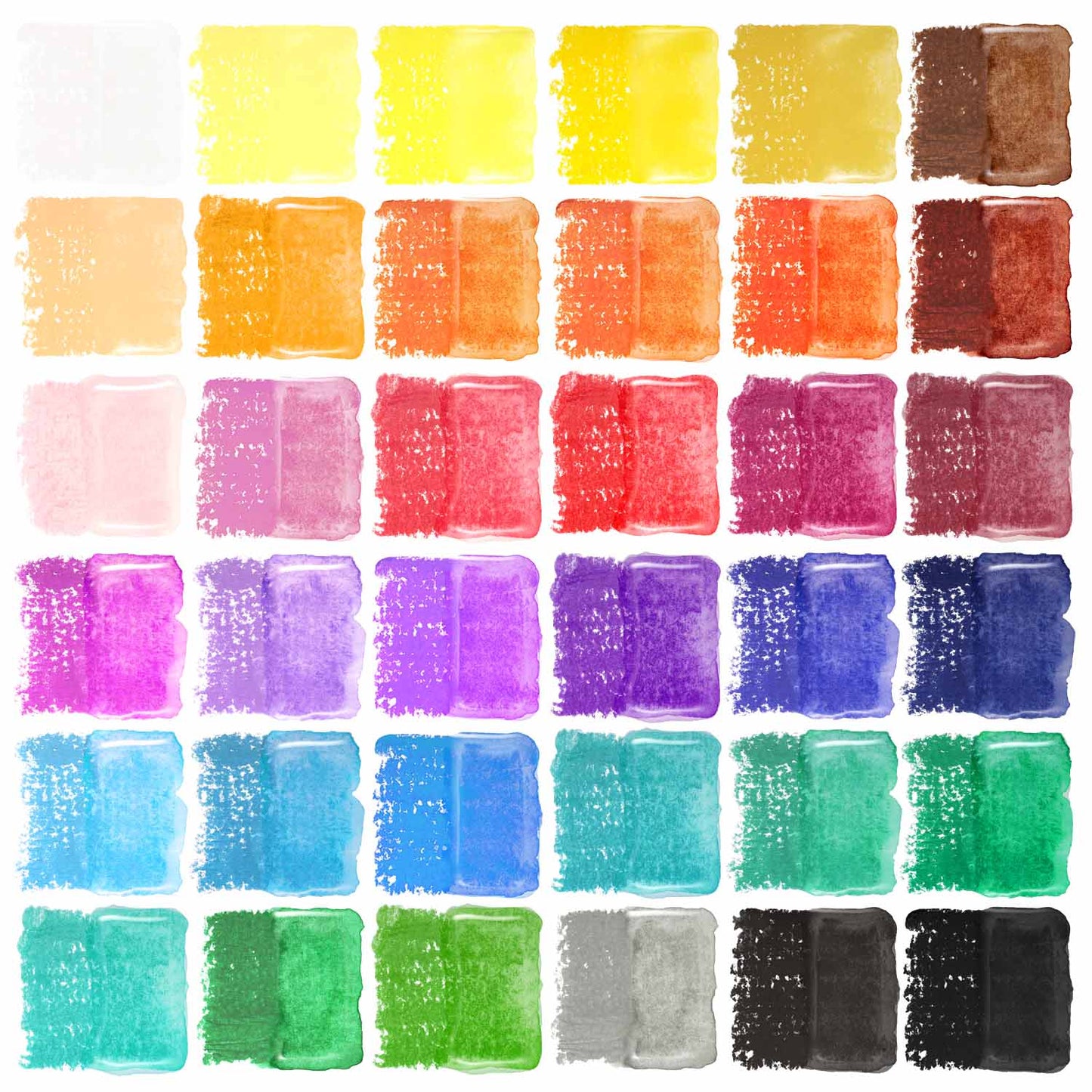 Kids Gel Crayons Color Chart