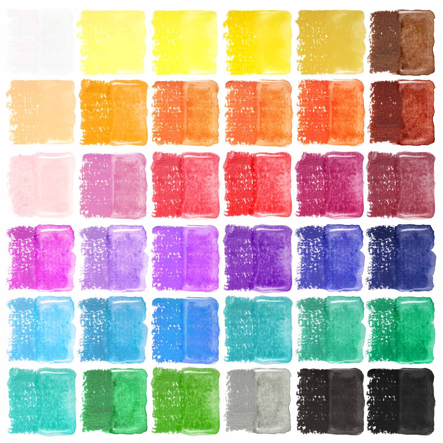 Arteza Kids Toddler Crayons in Bulk, 216 Count, 6 Packs of 36 Colors, Regular size, Vivid Wax Crayon Pencils, Art Supplies for K