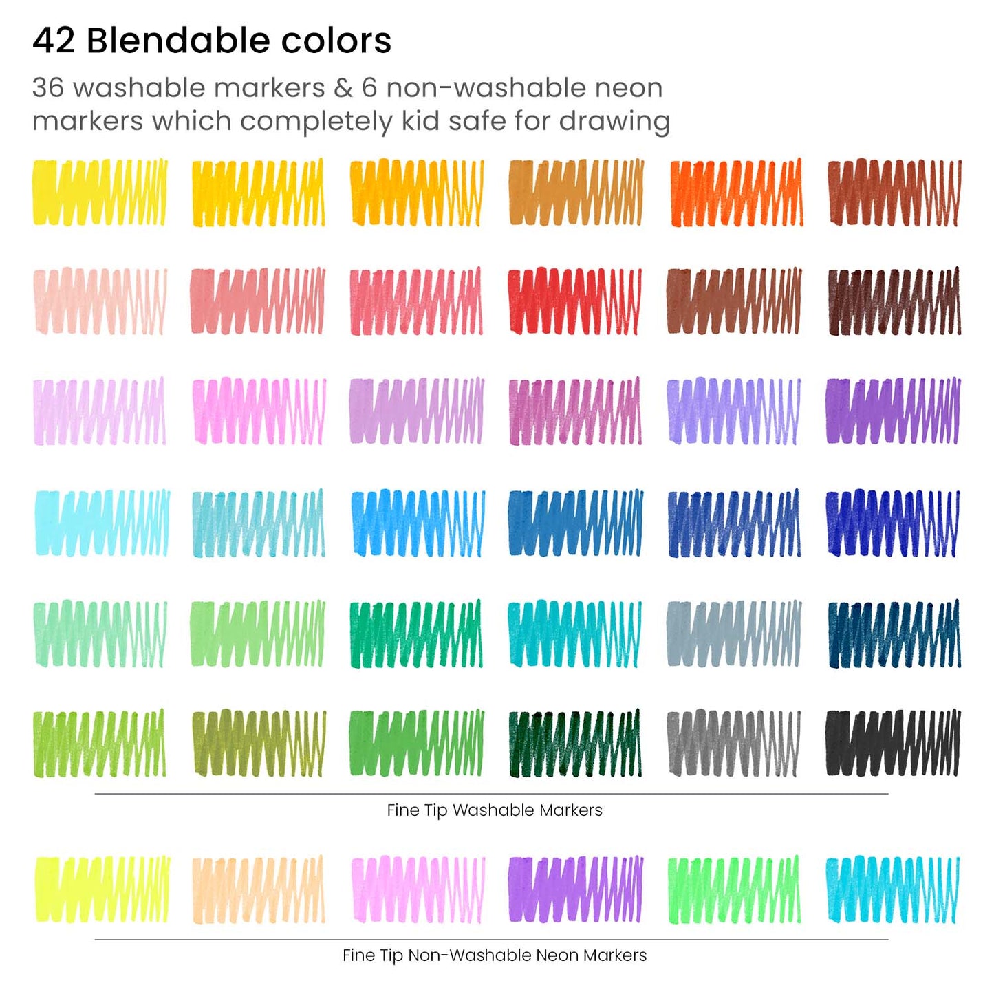 Do•A•Dot Art!™ Washable Brilliant Markers, 6 colors 