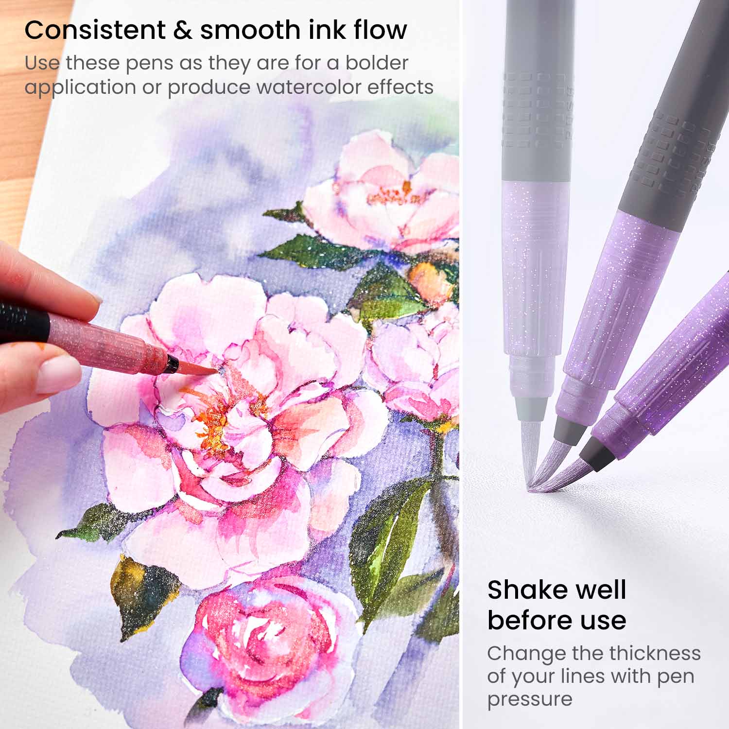 Arteza - Inkonic + Real Brush Pens = a win! 😍 Shop the