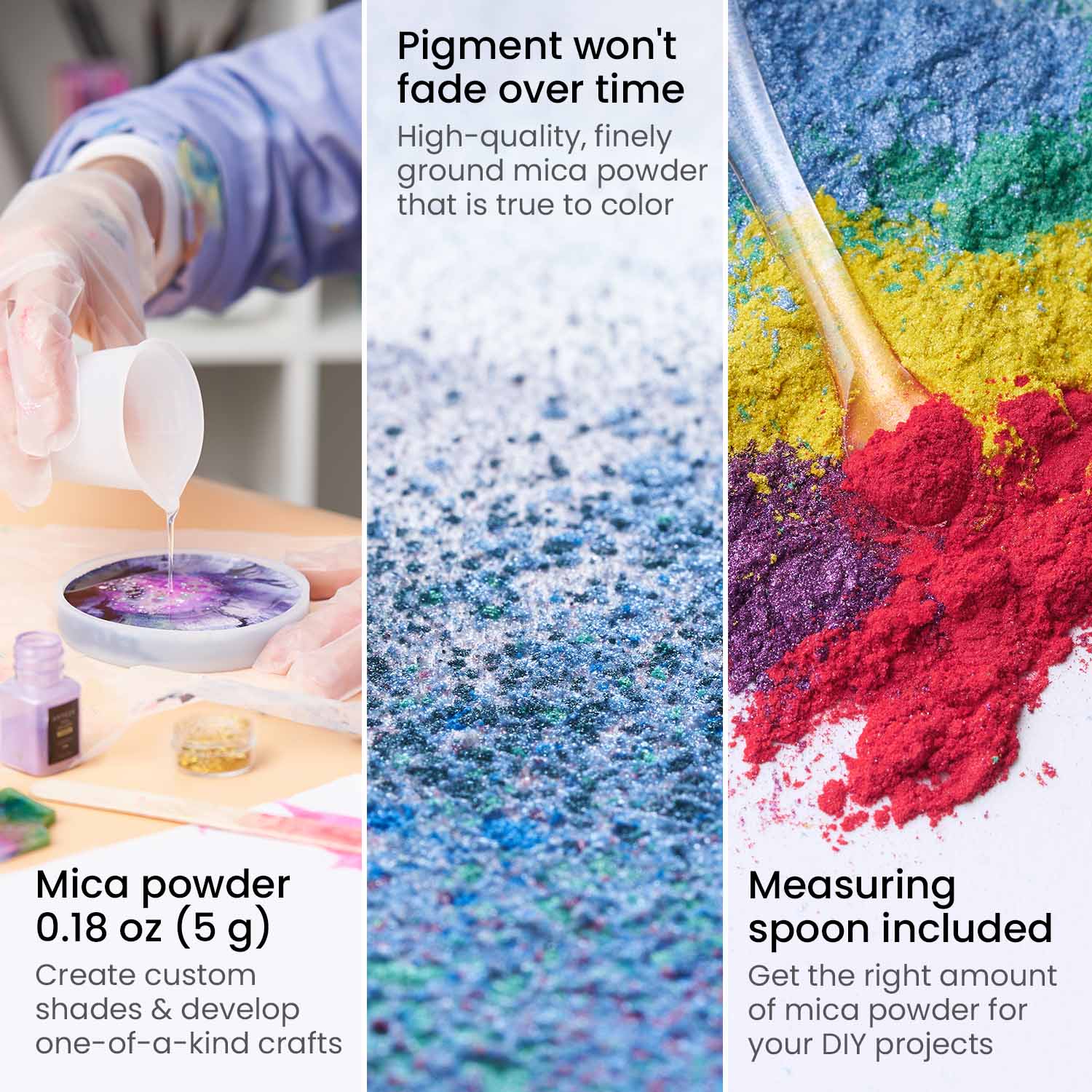 Mica Powder 30 Pigments Set Natural Cosmetic Grade Epoxy Resin Candle  Making