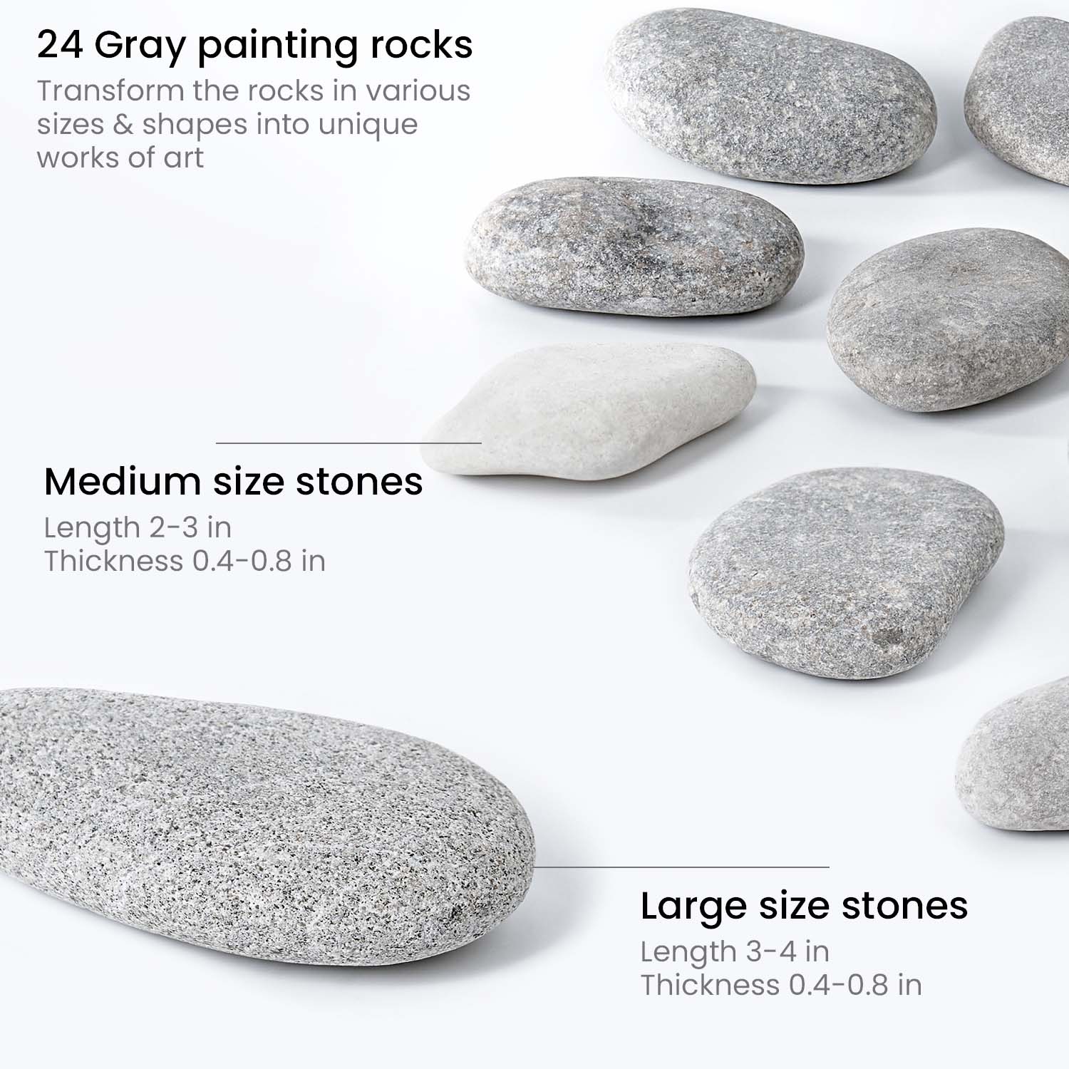 Painting Rocks - Set of 24