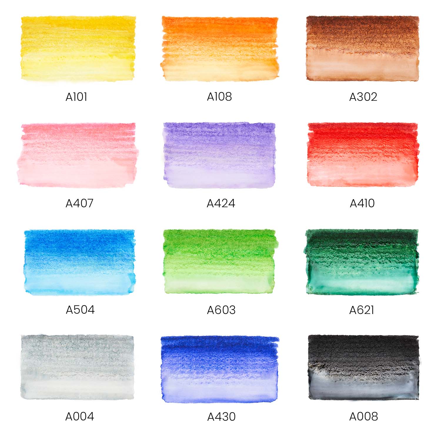 Free Arteza Real Brush Markers Swatch Chart + a simple card
