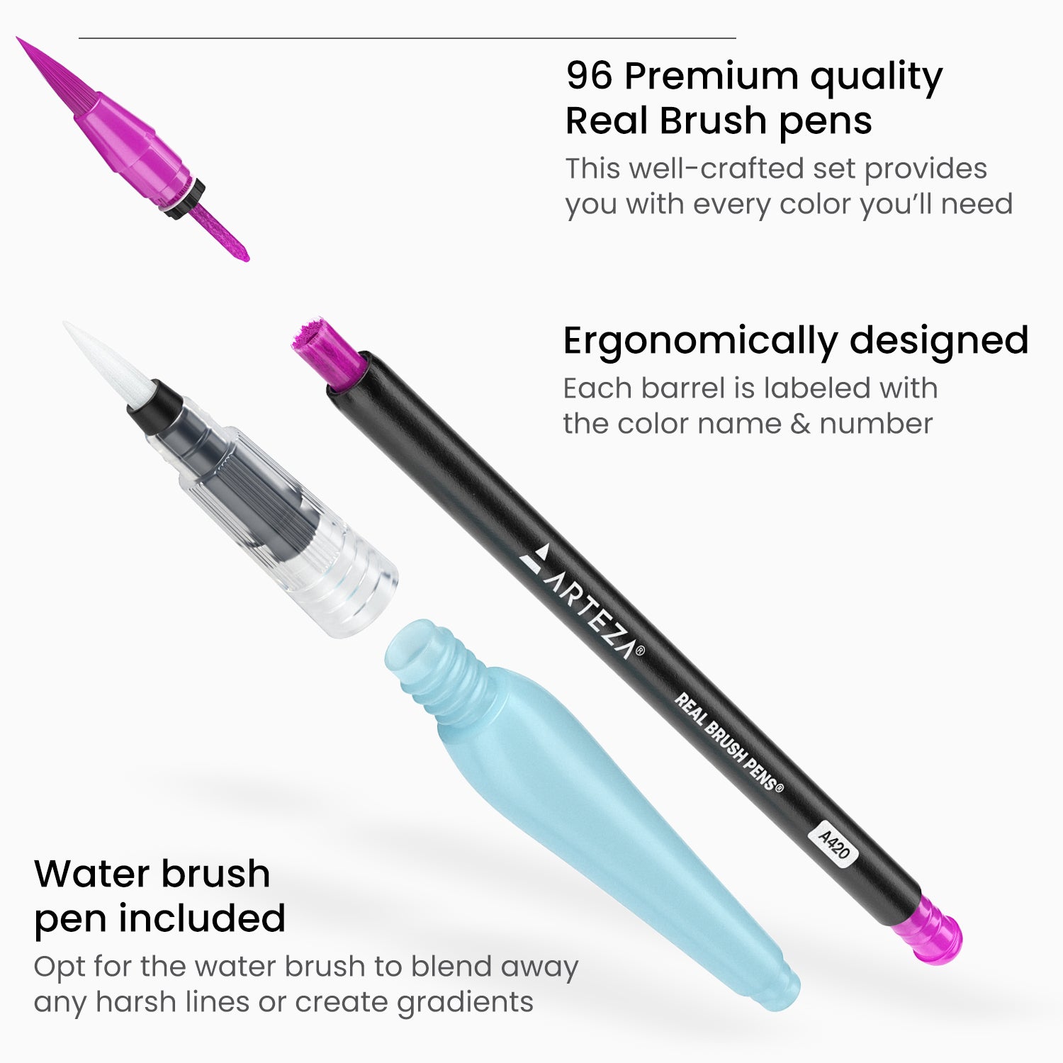 Premium Ink Gel Pens Set With Case Includes 96 Artist Quality