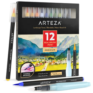 Real Brush Pens® Landscape Tones - Set of 12