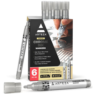 Chrome Ink Markers - Set of 3 (Fine Tip, Bullet Tip, Broad Tip) –