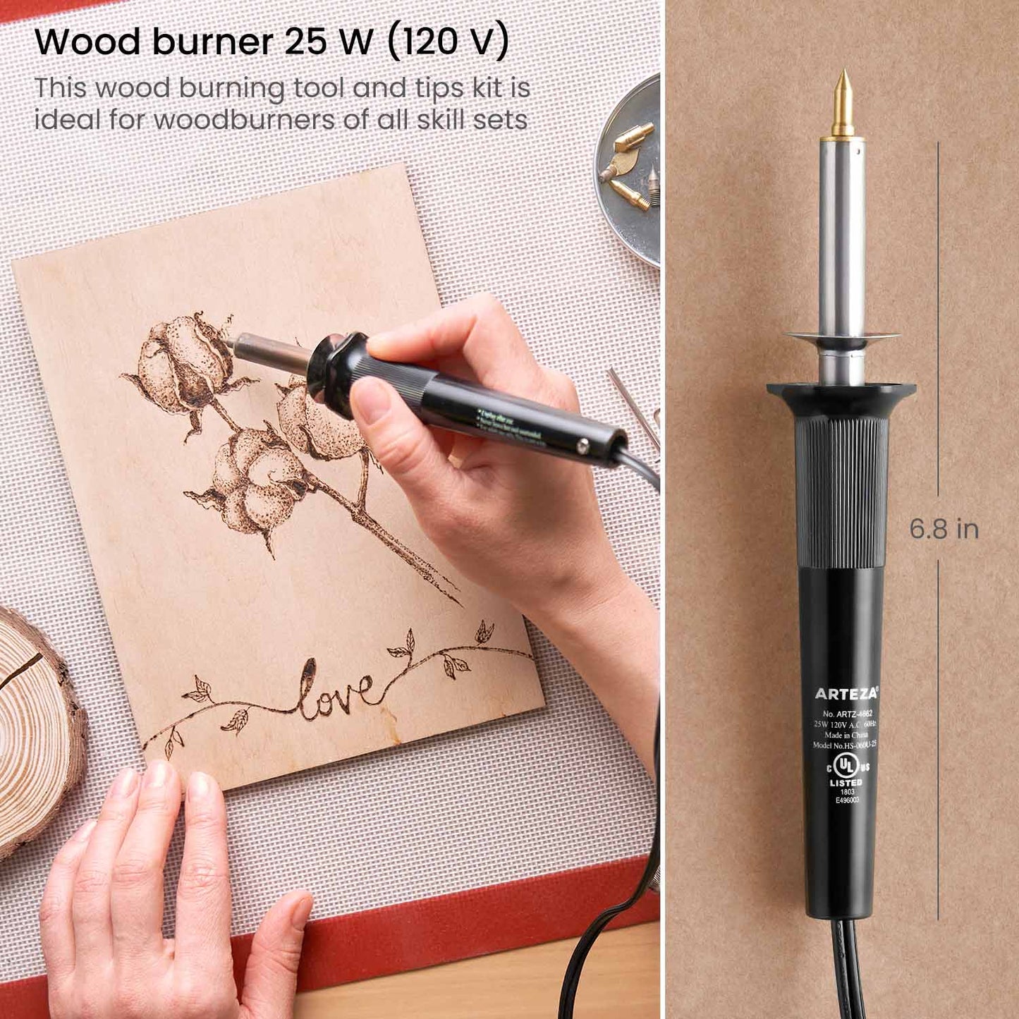 Wood Burning Set Kit 
