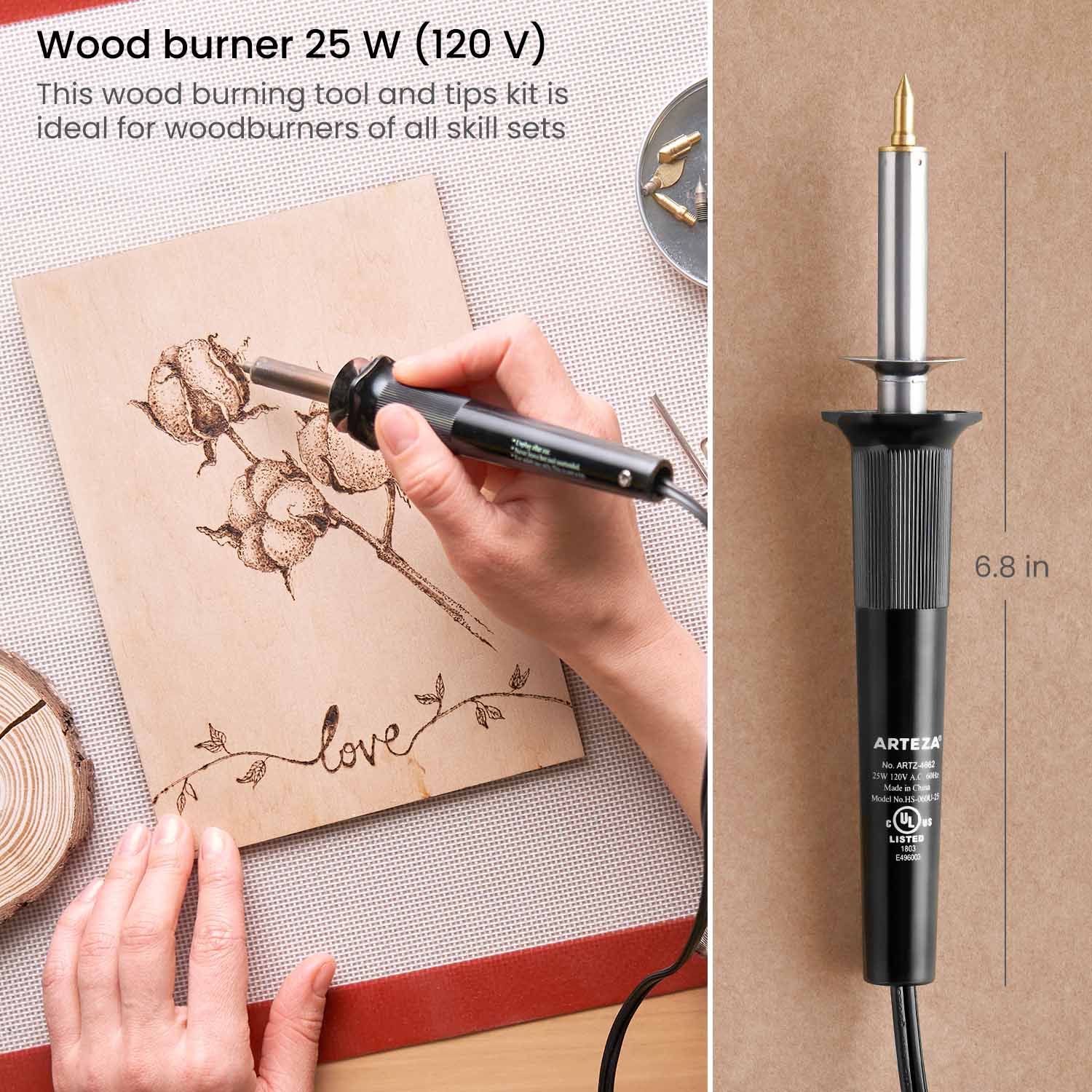  SE 28-Piece Wood Burning Tip Set - WP28 : Arts, Crafts & Sewing
